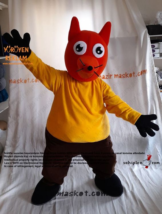 Tilki Maskot Kostümü / Fox Mascot Costume maskot kostümü
