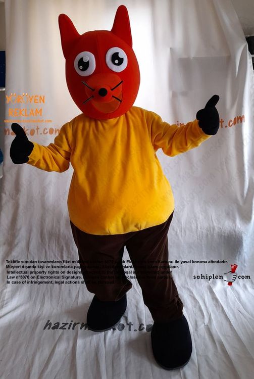 Tilki Maskot Kostümü / Fox Mascot Costume maskot kostümü