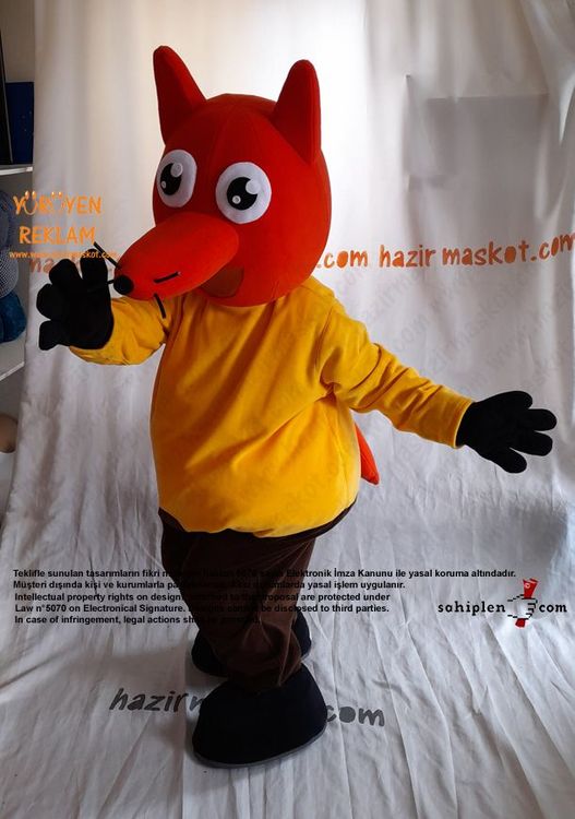 Tilki Maskot Kostümü / Fox Mascot Costume maskot kostümü