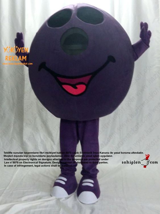 Bowling Topu Maskot / Atlantis Funny City maskot kostümü