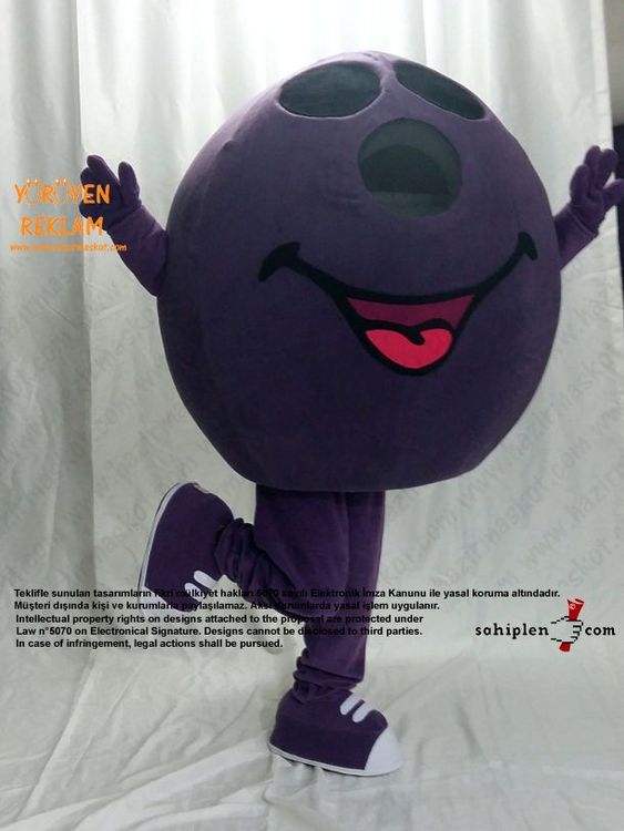 Bowling Topu Maskot / Atlantis Funny City maskot kostümü