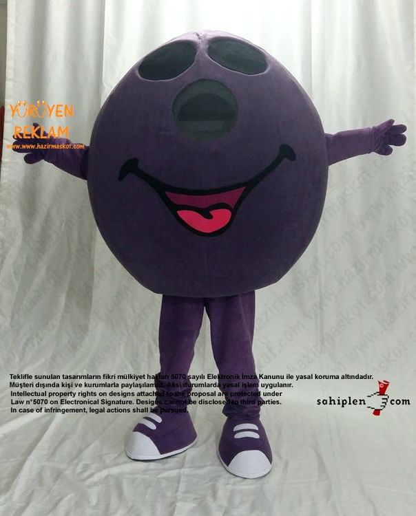 Bowling Topu Maskot / Atlantis Funny City maskot kostümü
