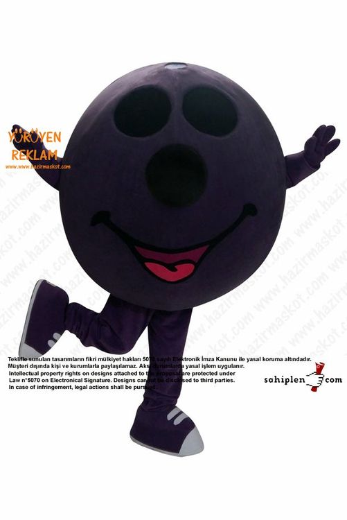 Bowling Topu Maskot / Atlantis Funny City maskot kostümü