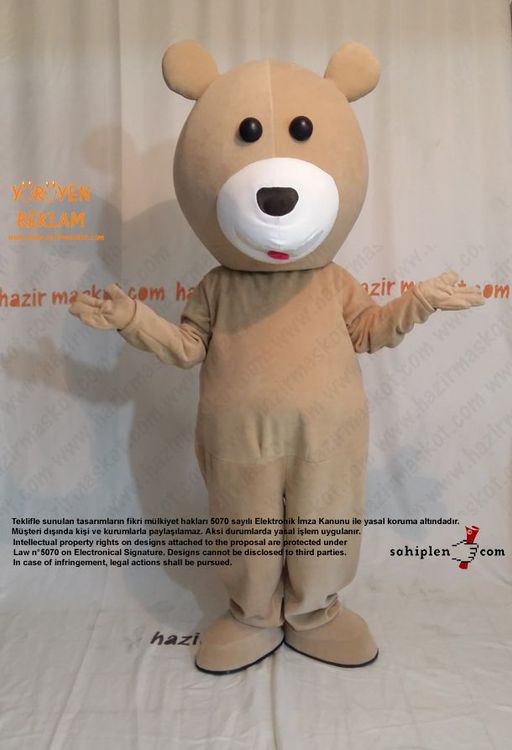 Ayı Maskot kostümü / Bursa Campus Bowling maskot kostümü