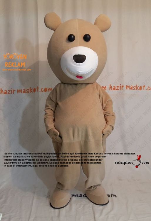 Ayı Maskot kostümü / Bursa Campus Bowling maskot kostümü
