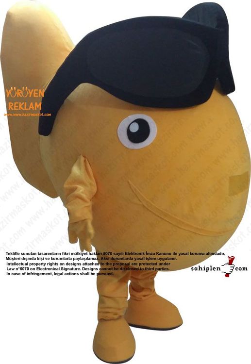 Balık Maskotu / Lübnan maskot kostümü