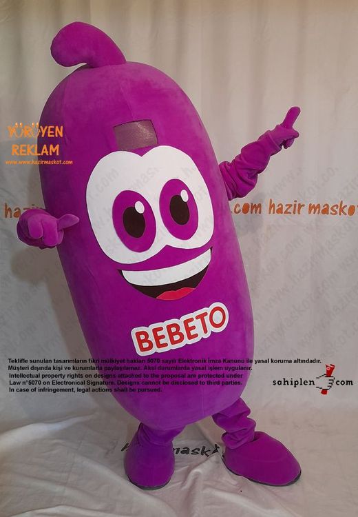 Bebeto Şeker Maskot Kostümü / Kervan Gıda maskot kostümü