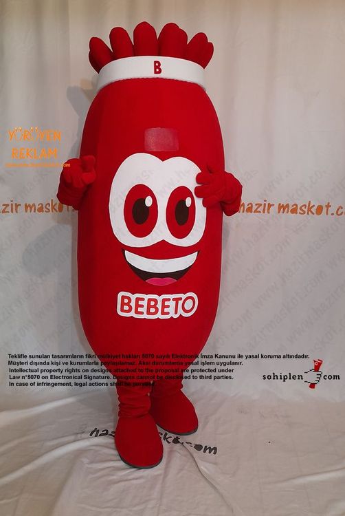 Bebeto Şeker Maskot Kostümü / Kervan Gıda maskot kostümü