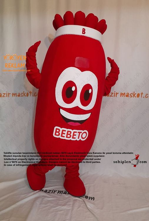 Bebeto Şeker Maskot Kostümü / Kervan Gıda maskot kostümü