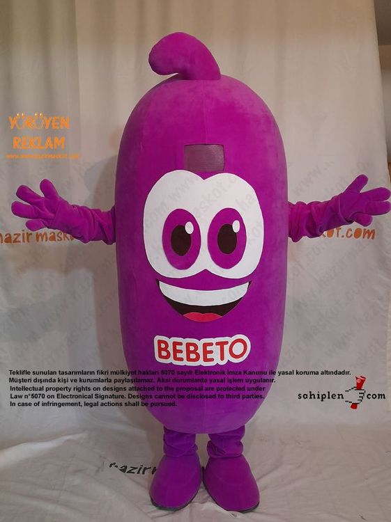 Bebeto Şeker Maskot Kostümü / Kervan Gıda maskot kostümü