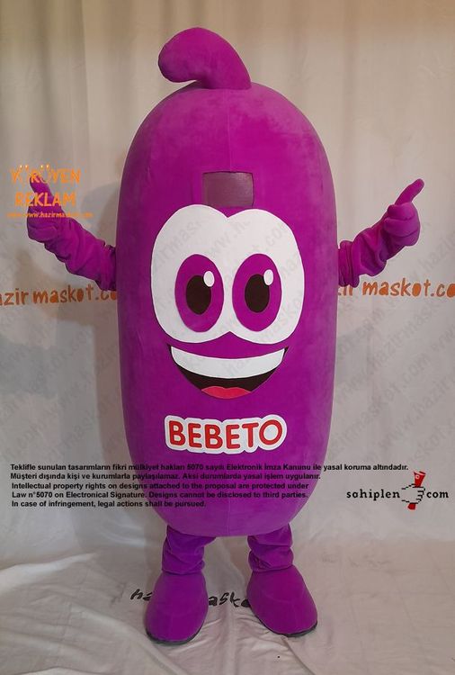Bebeto Şeker Maskot Kostümü / Kervan Gıda maskot kostümü