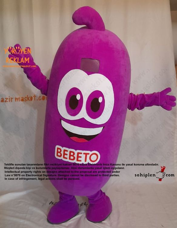 Bebeto Şeker Maskot Kostümü / Kervan Gıda maskot kostümü