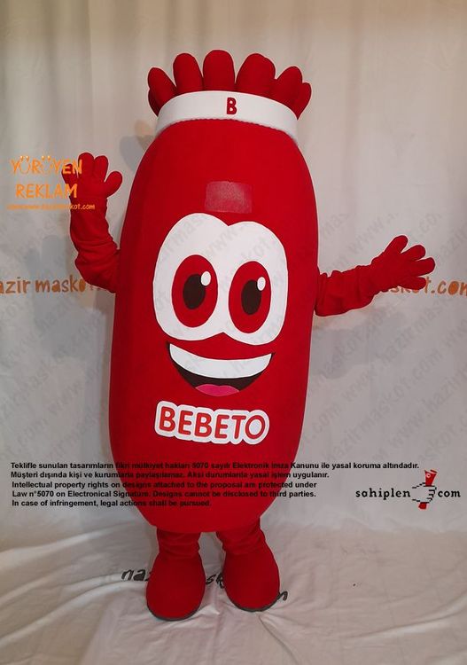 Bebeto Şeker Maskot Kostümü / Kervan Gıda maskot kostümü