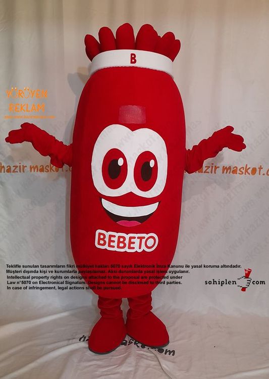 Bebeto Şeker Maskot Kostümü / Kervan Gıda maskot kostümü