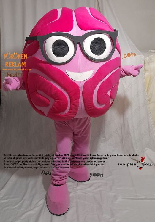 Beyin Maskot kostümü / Brain Mascot Costume maskot kostümü