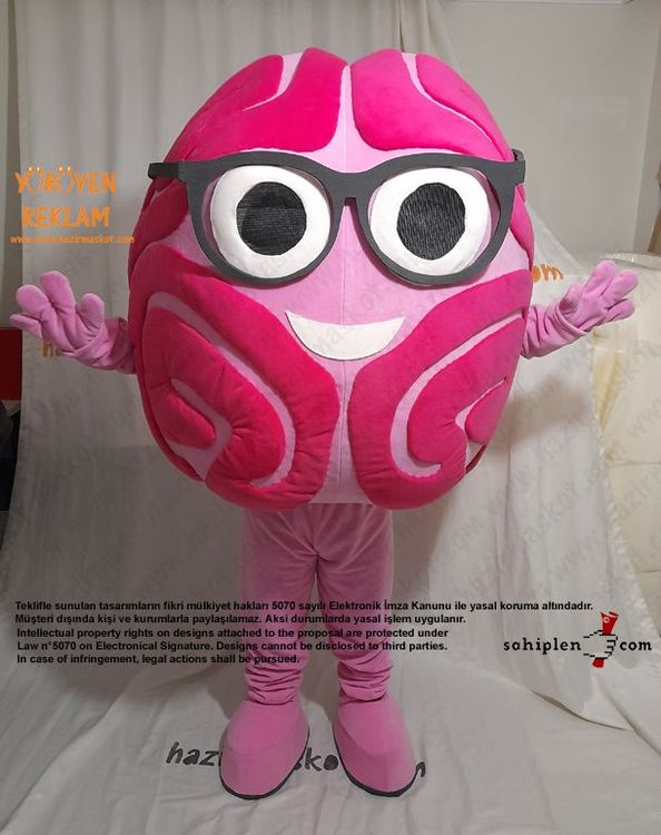 Beyin Maskot kostümü / Brain Mascot Costume maskot kostümü