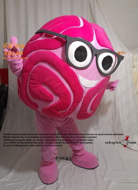 Beyin Maskot kostümü / Brain Mascot Costume maskot kostümü