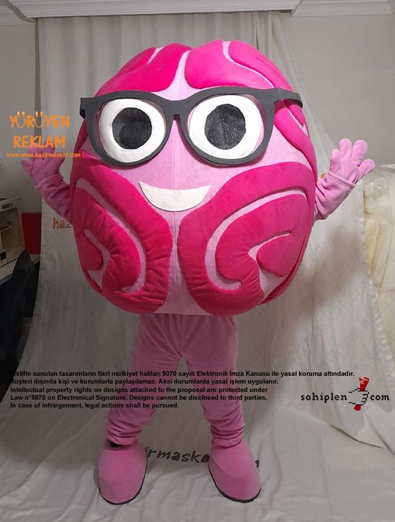 Beyin Maskot kostümü / Brain Mascot Costume maskot kostümü