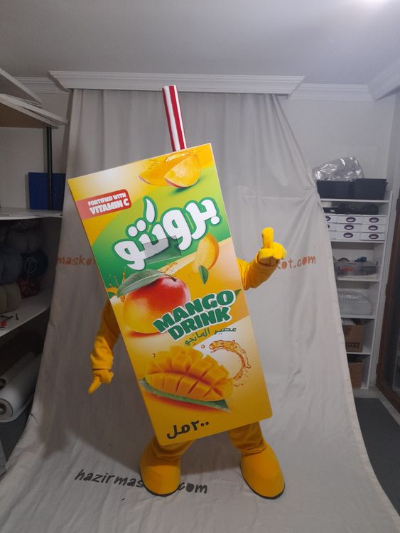Bronto Meyve Suyu Maskot Kostümü / Mango / Lebanon maskot kostümü