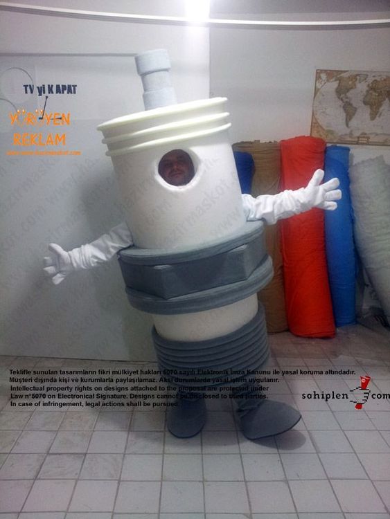 NGK Spark Plug / Amerika maskot kostümü