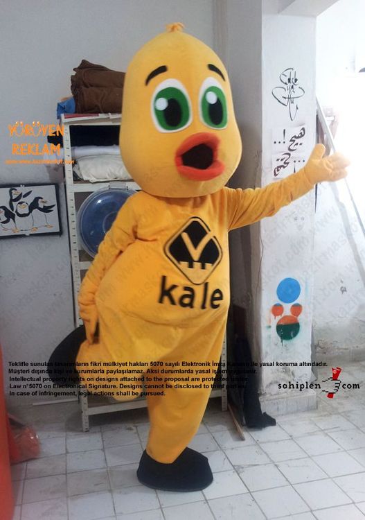 Civciv Maskotu / Kale maskot kostümü