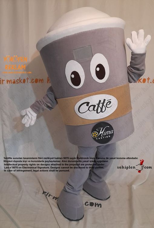 Kahve Bardağı Maskot kostümü / Coffee Mug Mascot Costume maskot kostümü