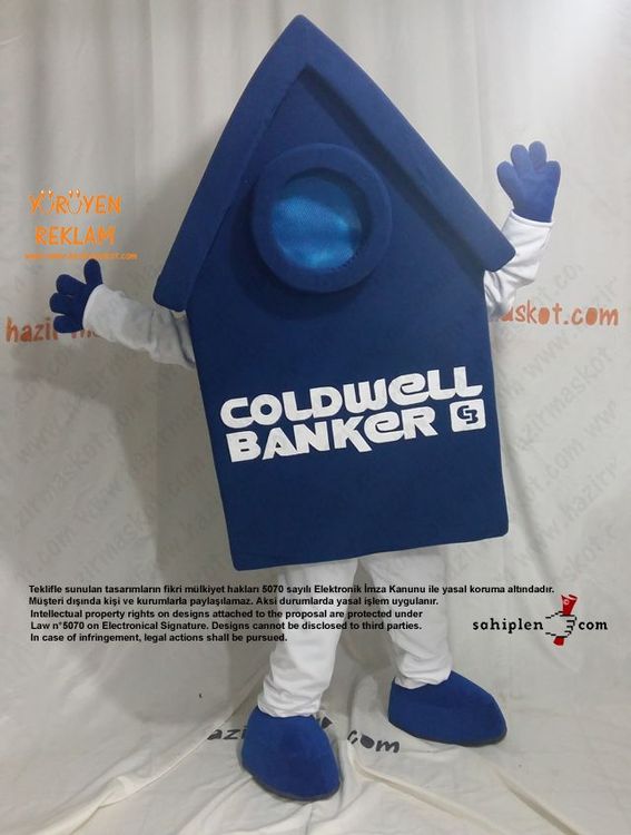 Coldwell Ev Maskotu maskot kostümü