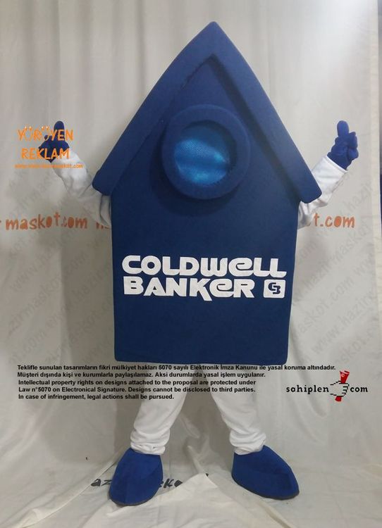 Coldwell Ev Maskotu maskot kostümü