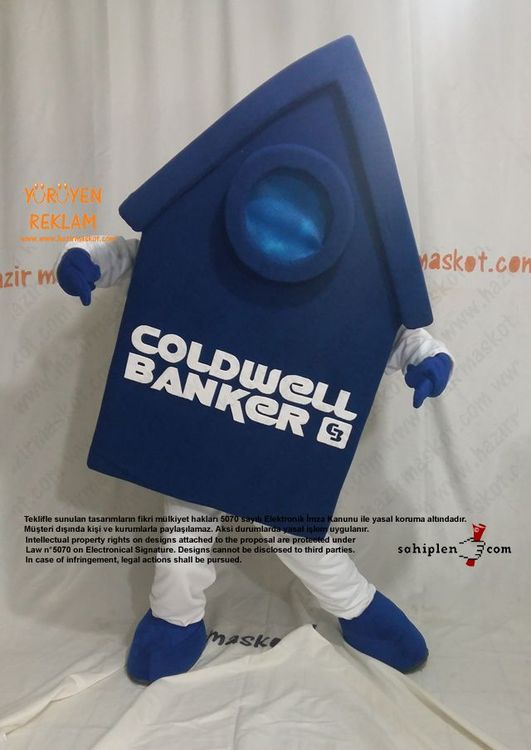 Coldwell Ev Maskotu maskot kostümü
