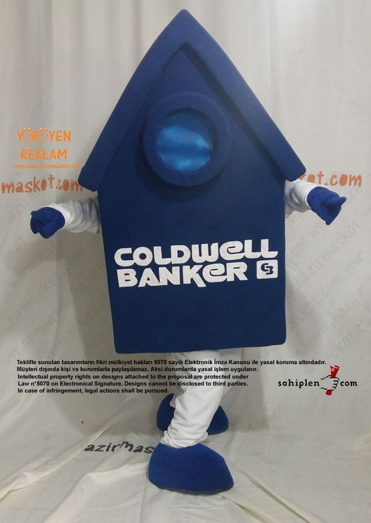 Coldwell Ev Maskotu maskot kostümü