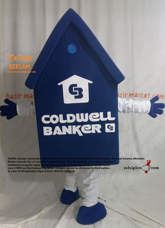 Coldwell Ev Maskotu maskot kostümü