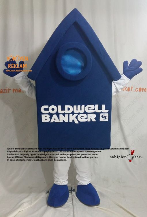 Coldwell Ev Maskotu maskot kostümü