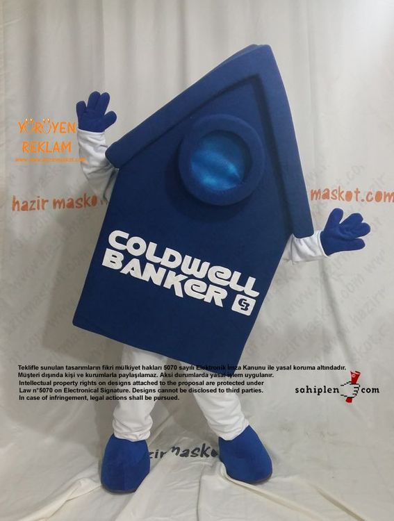 Coldwell Ev Maskotu maskot kostümü