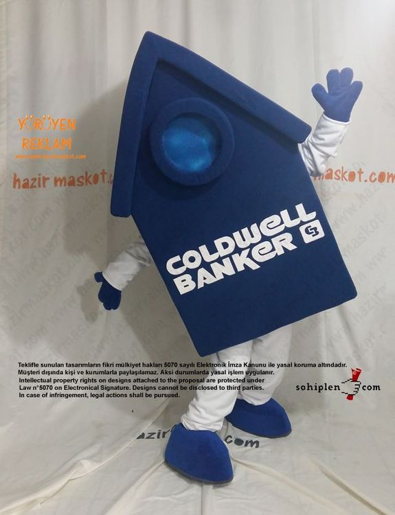 Coldwell Ev Maskotu maskot kostümü