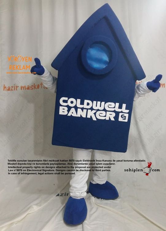 Coldwell Ev Maskotu maskot kostümü