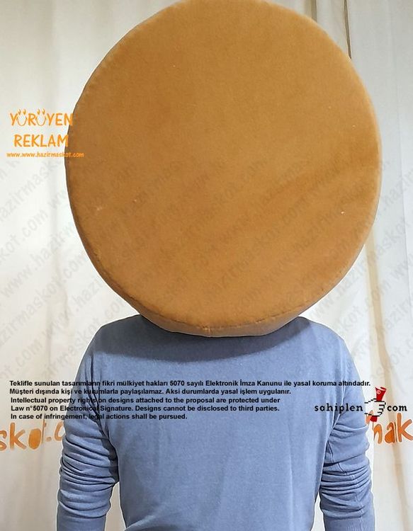 Çörek Adam Maskot Kostümü - Ginger Man maskot kostümü