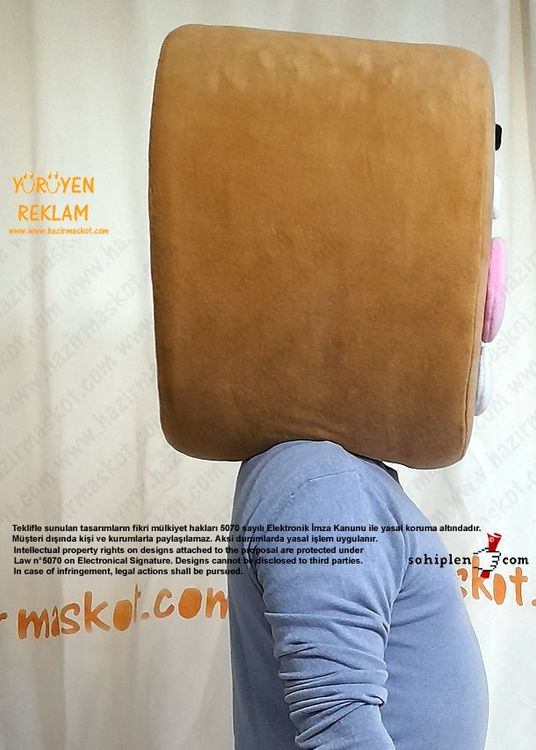 Çörek Adam Maskot Kostümü - Ginger Man maskot kostümü