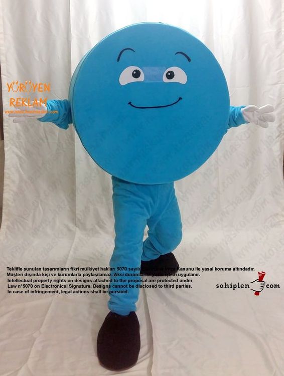 Geometri Çember Maskot / Cinfikir maskot kostümü
