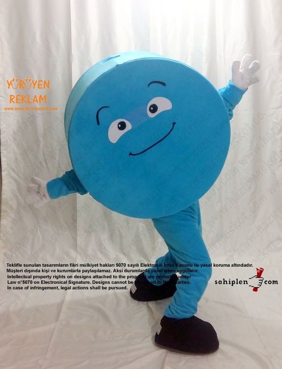 Geometri Çember Maskot / Cinfikir maskot kostümü