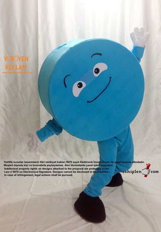 Geometri Çember Maskot / Cinfikir maskot kostümü
