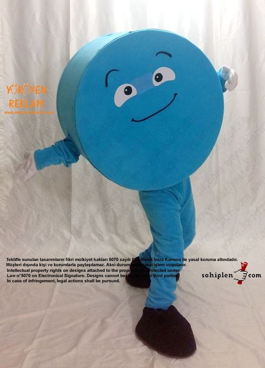 Geometri Çember Maskot / Cinfikir maskot kostümü