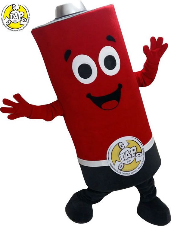 Pil Maskot kostümü / TAP maskot kostümü