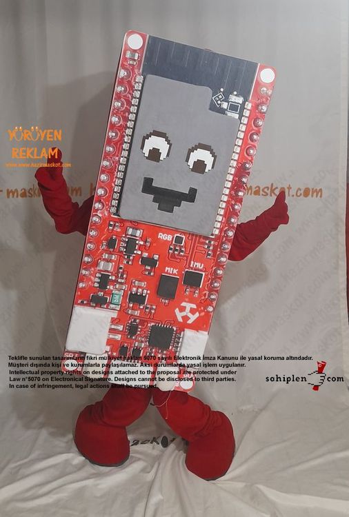 Teknofest 2022 DeneYap Kart Maskot Kostümü maskot kostümü