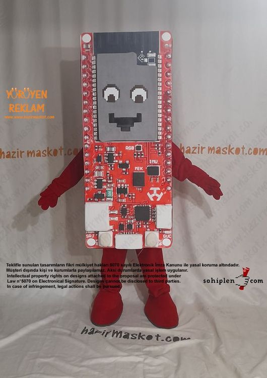 Teknofest 2022 DeneYap Kart Maskot Kostümü maskot kostümü