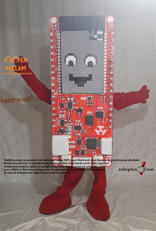 Teknofest 2022 DeneYap Kart Maskot Kostümü maskot kostümü