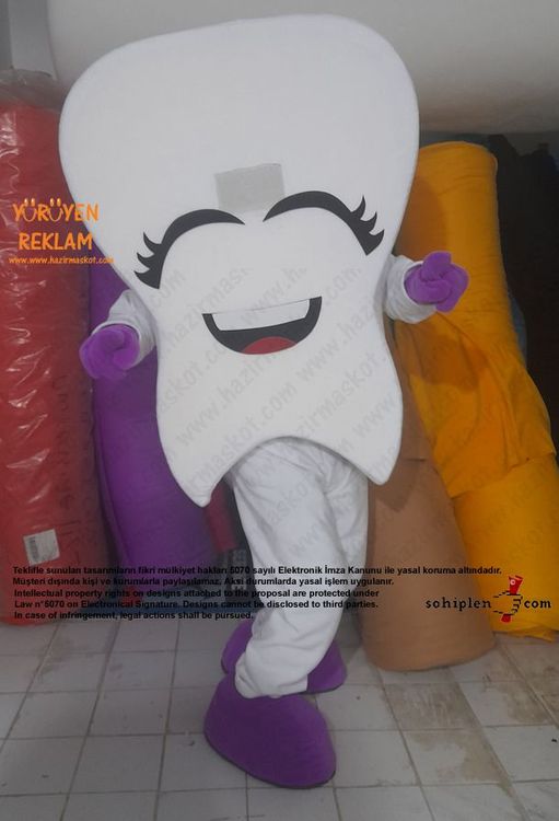 Diş Maskotu / Kartal Belediyesi / Kadın maskot kostümü