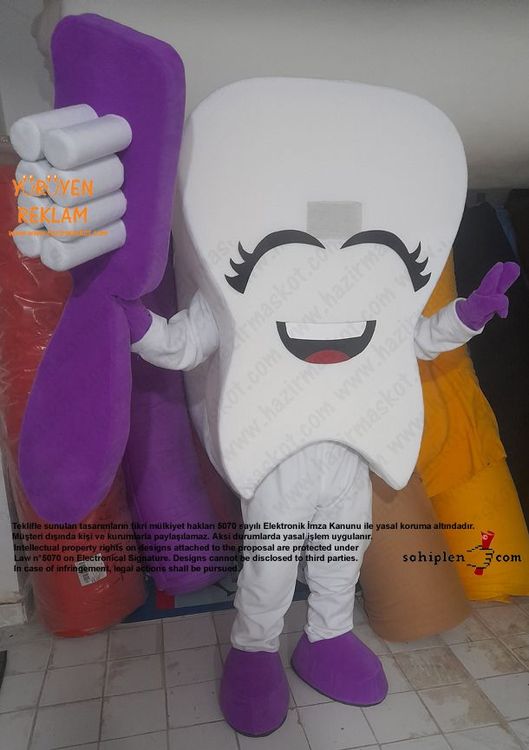 Diş Maskotu / Kartal Belediyesi / Kadın maskot kostümü