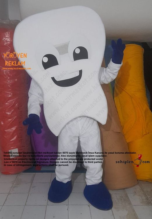 Diş Maskotu / Kartal Belediyesi / Erkek maskot kostümü