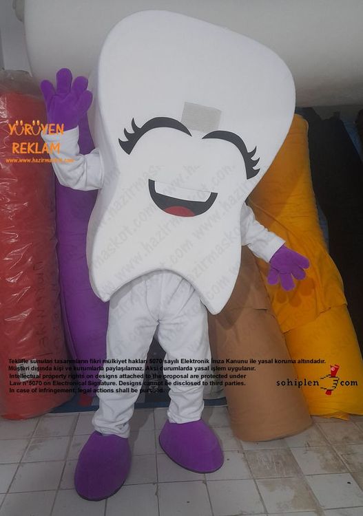 Diş Maskotu / Kartal Belediyesi / Kadın maskot kostümü