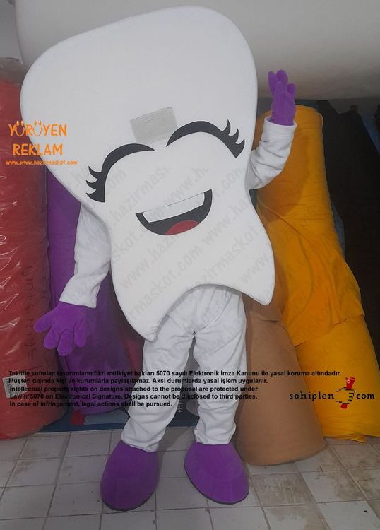 Diş Maskotu / Kartal Belediyesi / Kadın maskot kostümü